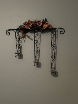 Iron Candle Wall Decor