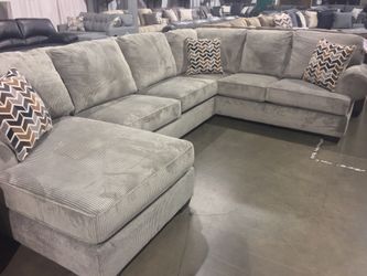 3 Piece Gray Sectional Sale