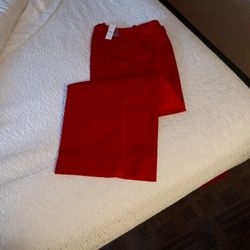 Velvet Red Pants