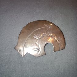 J B PLATERO Sterling Bear Pin