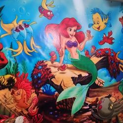 HUGE Disney Little Mermaid Ariel Banner 8ft Long X 6ft Tall 