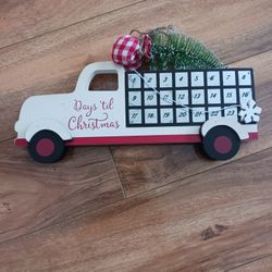 Countdown Days Til Christmas Truck Calendar 