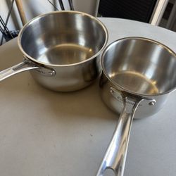 2 FREE STAINLESS STEAL PANS. (FREE)
