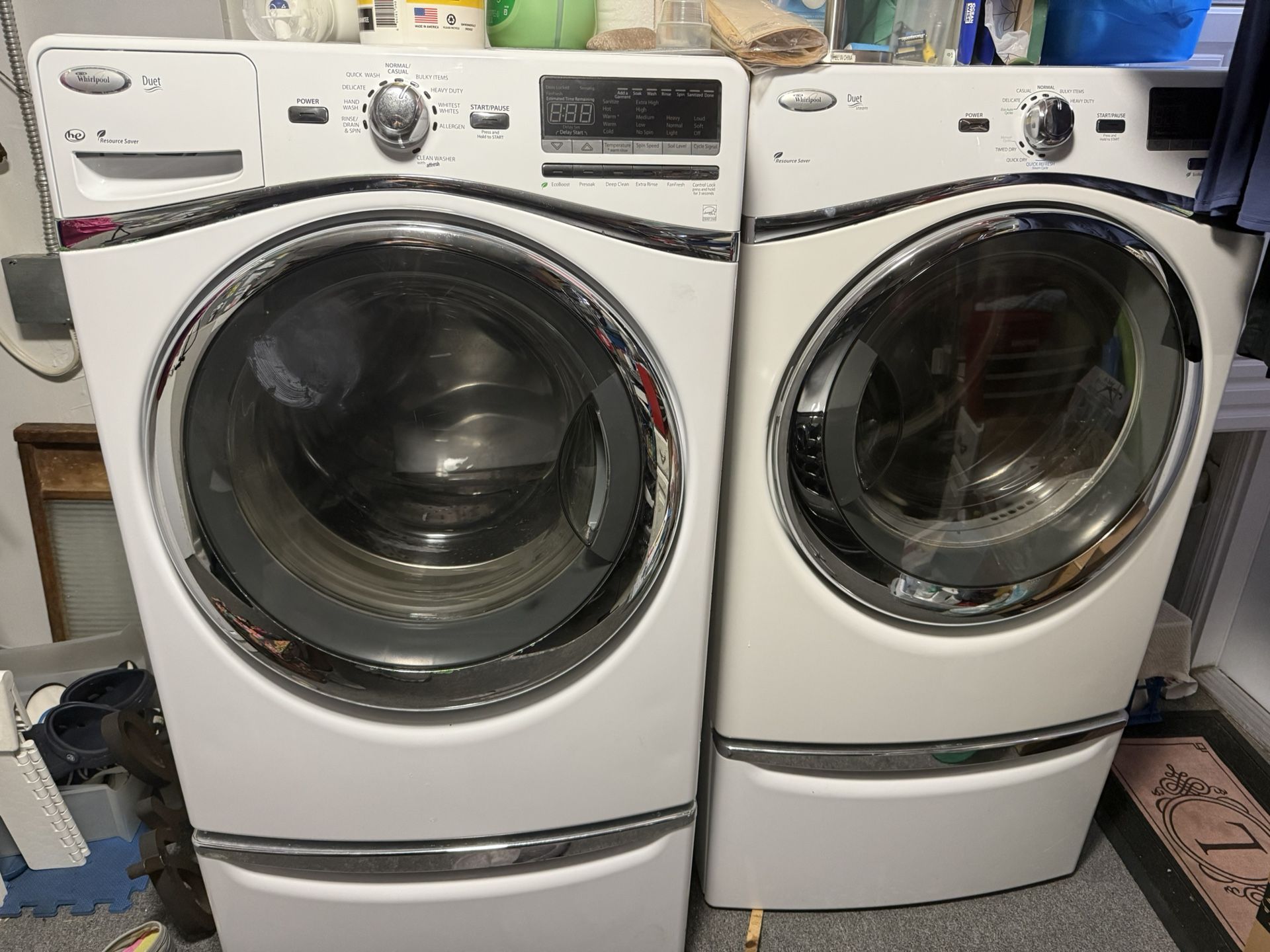 Whirlpool Duet Front Load Washer & Dryer