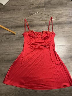 Everything Under $15 - Red Silk Mini Dress