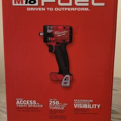 New Milwaukee M18 Fuel 3/8” Compact Impact Wrench With Friction Ring  2854-20 (Tool Only)
