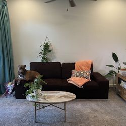 IKEA Chocolate Brown Sofa