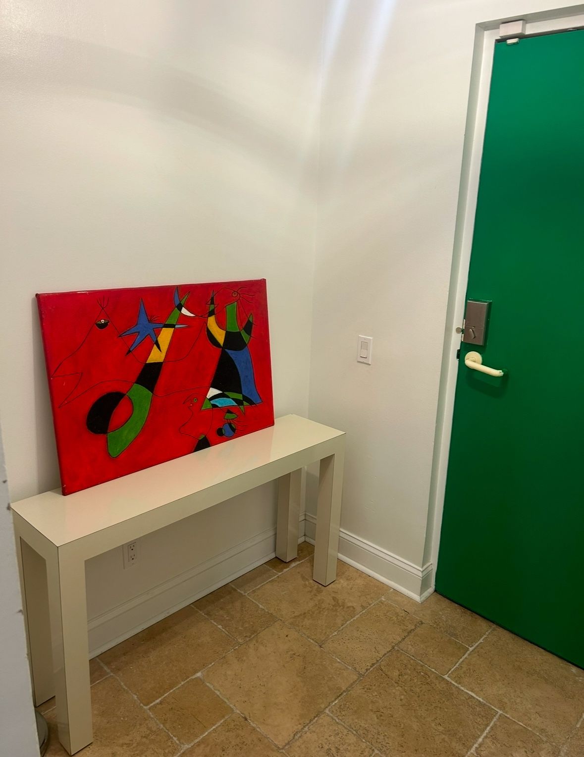 Postmodern Lacquer Console Table