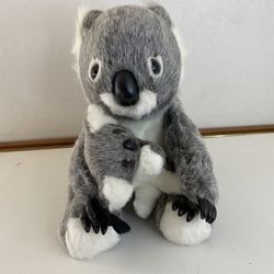 Aussie Bush Toys Sue Koala Holding Baby Sidney Australia Plush Stuffed Animal10"
