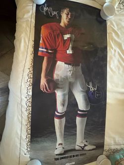 John Elway Mizuno 1980’s poster