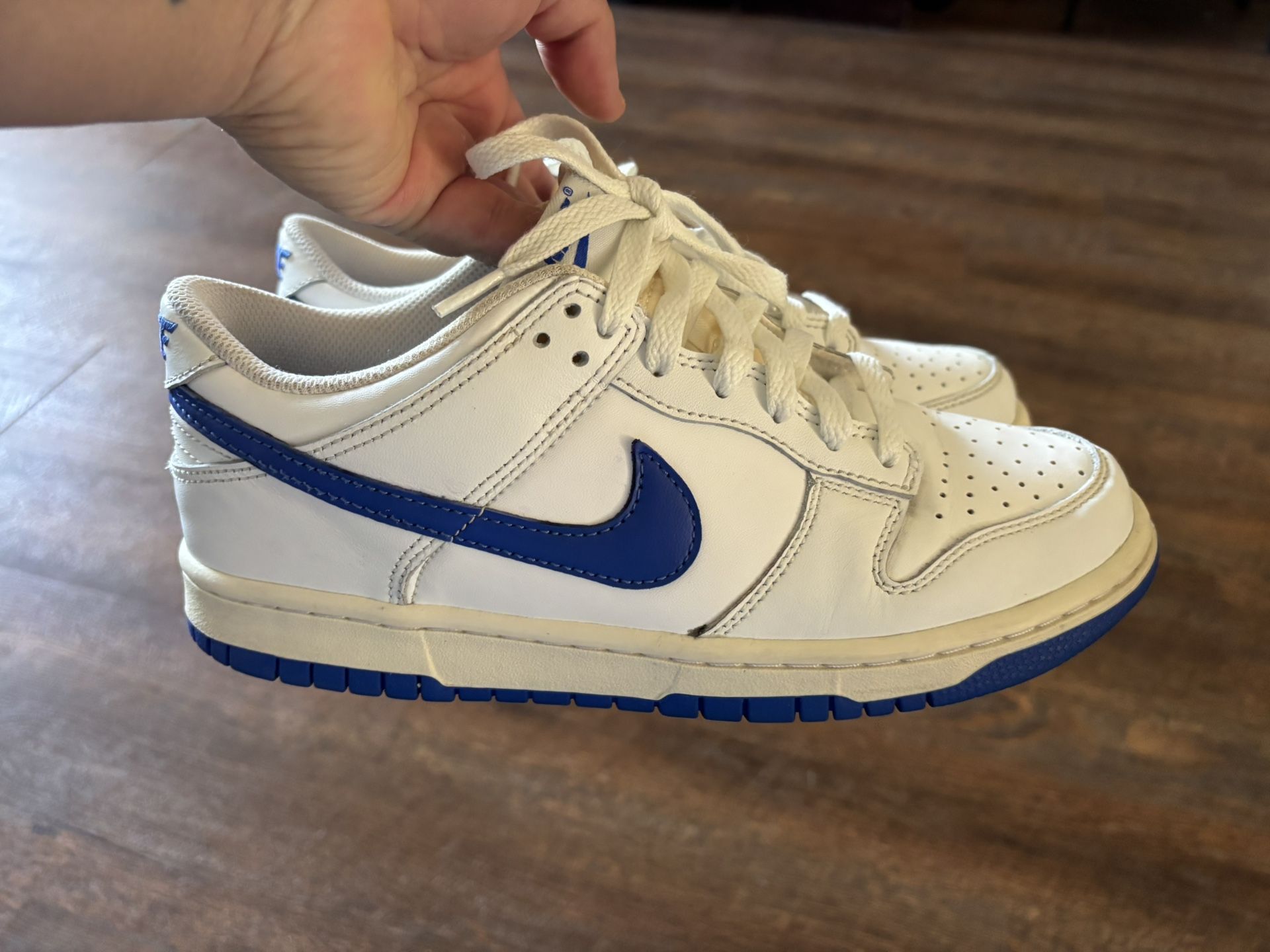 Nike Dunk Low Grade School Hyper Royal Sneakers