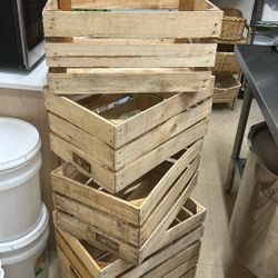 5 Wooden Crates