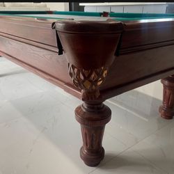 Pool Table 8ft ( Free Delivery & Set Up & New Color Felt Of Your Choice )