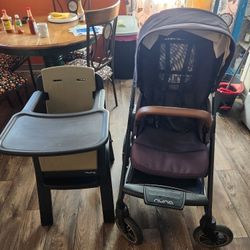 Like New Nuna Sroller And High Chair