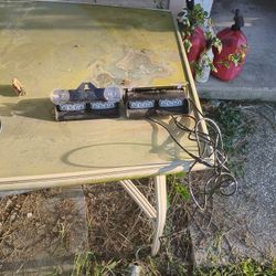 Blue Lights Volunteer Firefighters. Front Window Lights 