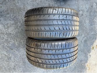 Set of 2 nice tires 255/35/18 ( We install & balance)