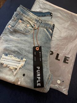 Purple jeans