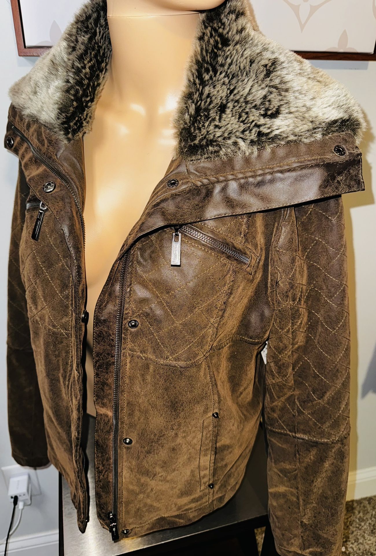 Faux Leather Jacket