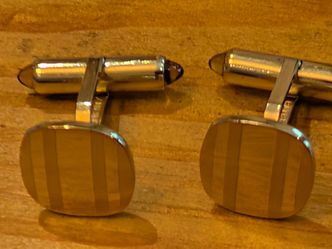 Vintage Art Deco Krementz 14K Gold Overlay Cufflinks – 1930s/1940s