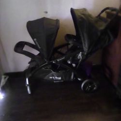 Sit N Stand Double Baby Stroller 
