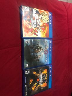 Ps4 games, all available