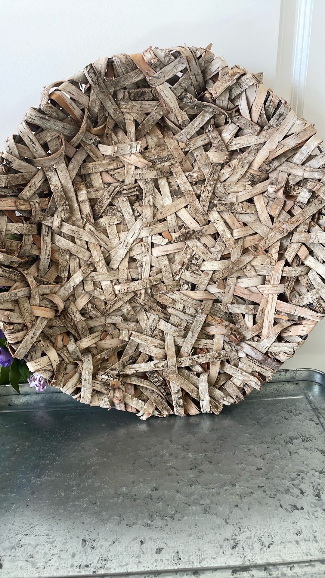 Bark tray or wall hanging