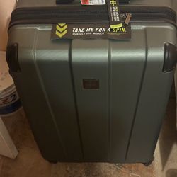 Dark Green Large Suitcase