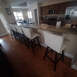 Gorgeous Ivory Stool Set (6)