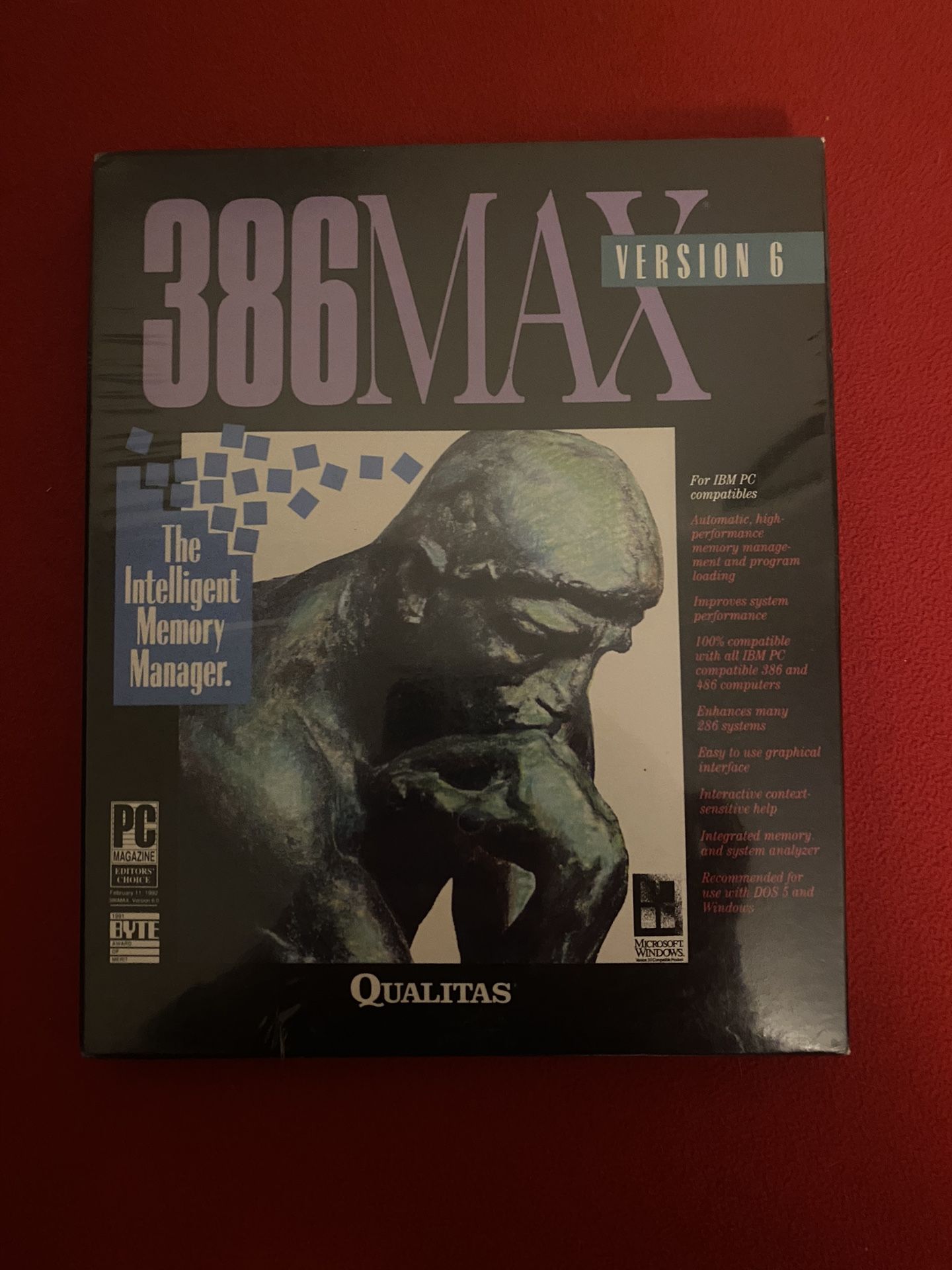 Sealed Vintage 1992 Qualitas 386Max Version 6