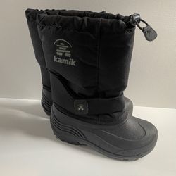 ❄️ Kamik Rocket Kid Boots - Black - Size 1 | Waterproof & Winter -Ready!❄️