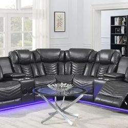 S2021 Lucky Charm Sectional (Grey)

