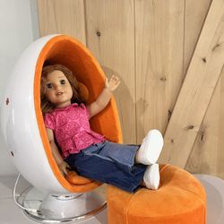 American Girl Chair & Ottoman 