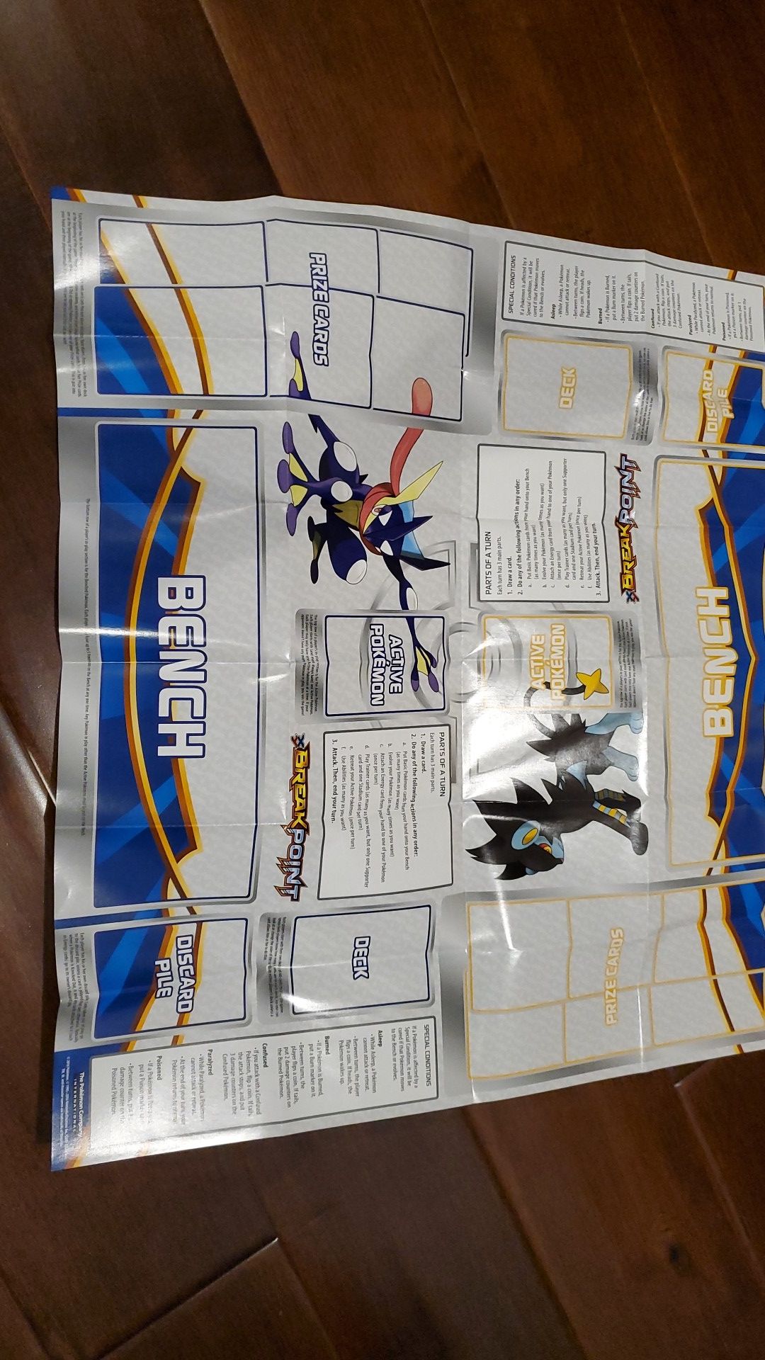 Pokemon Card Game Board (XY BreakPoint)