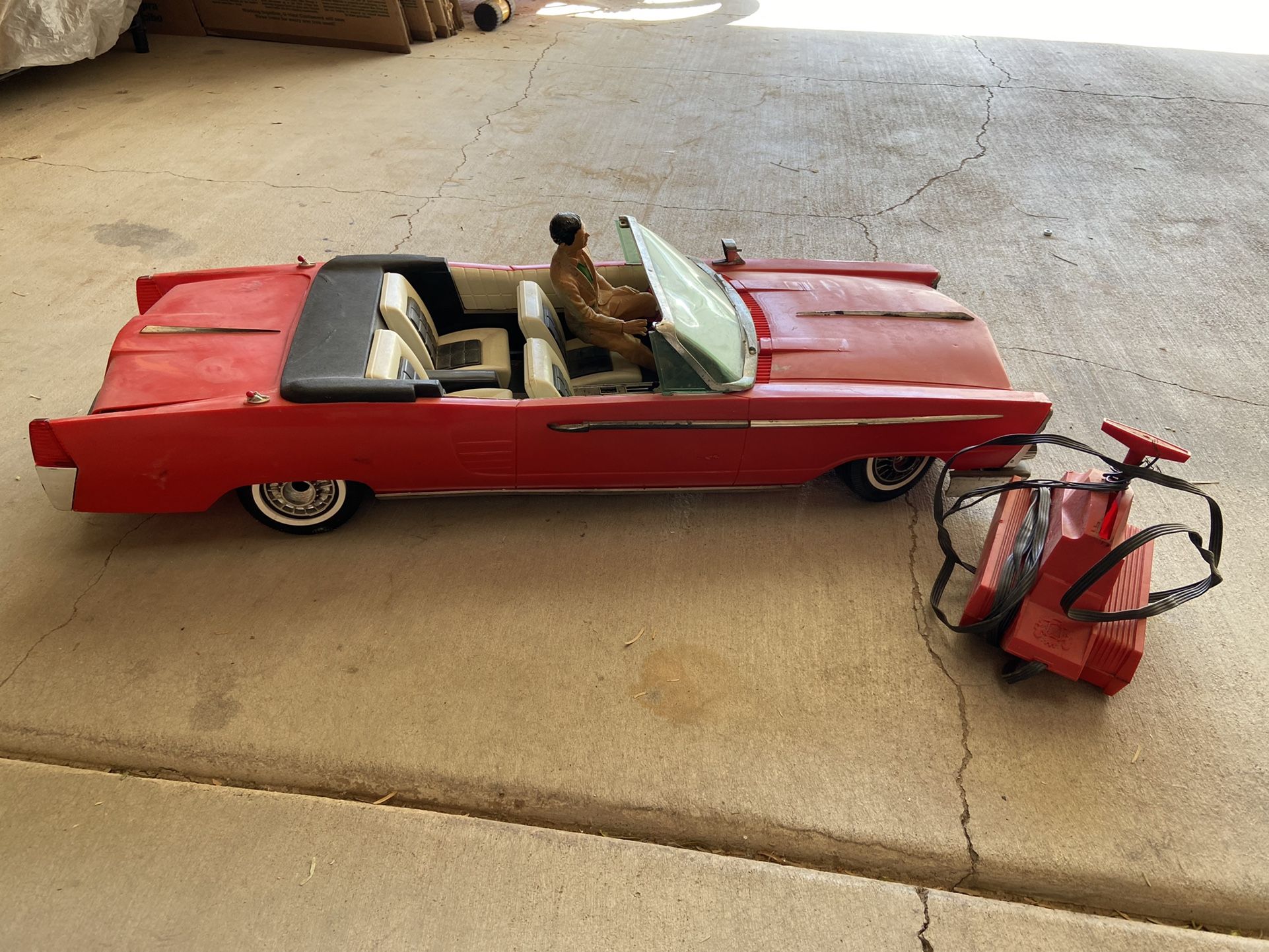 Vintage Cadillac Convertible Remote Control Car Plastic