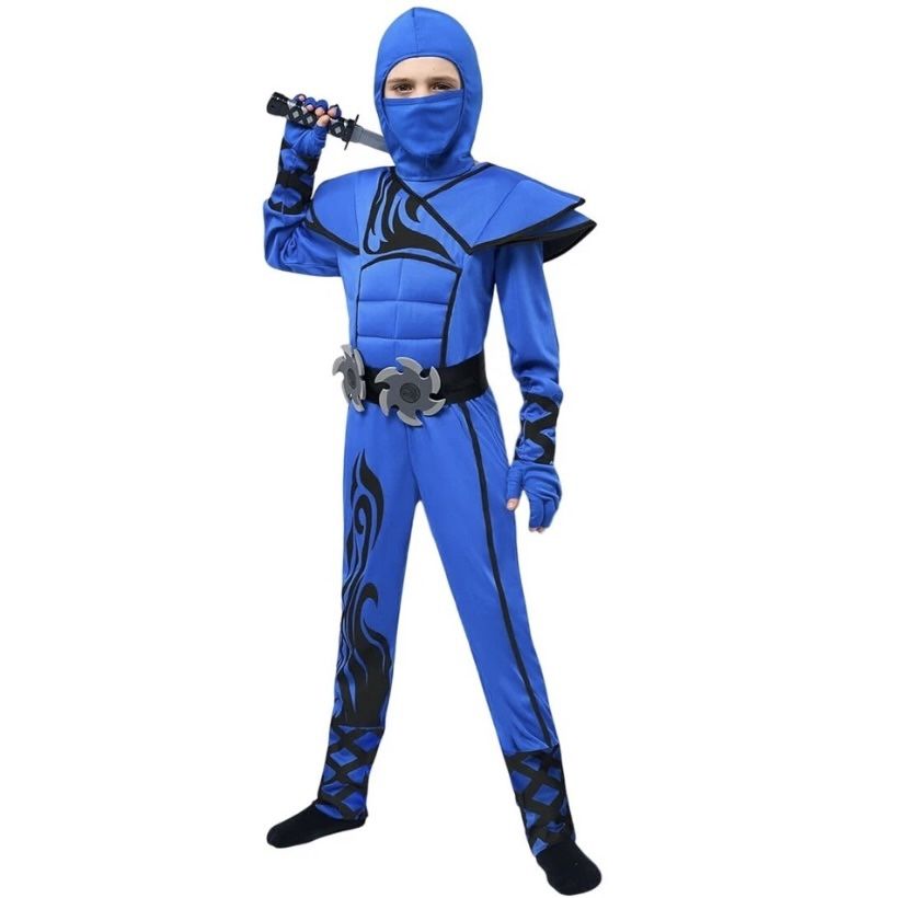 Spooktacular Creations Blue Ninja Costume Child Small 4-6 Halloween Kung Fu