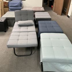 New Multi Use Ottoman Sofa Bed Chair Recliner (4 color) 