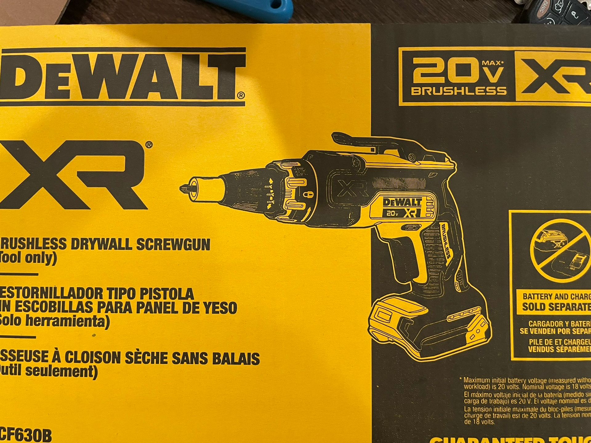 DEWALT XR 20V  Brushless Screw Gun (Tool Only)