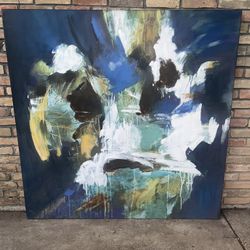 Large Square Abstract Painting 