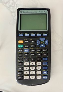Texas instrument TI-83 plus calculator