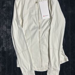 CREAM LULULEMON “DEFINE” NULU FULL ZIP JACKET 