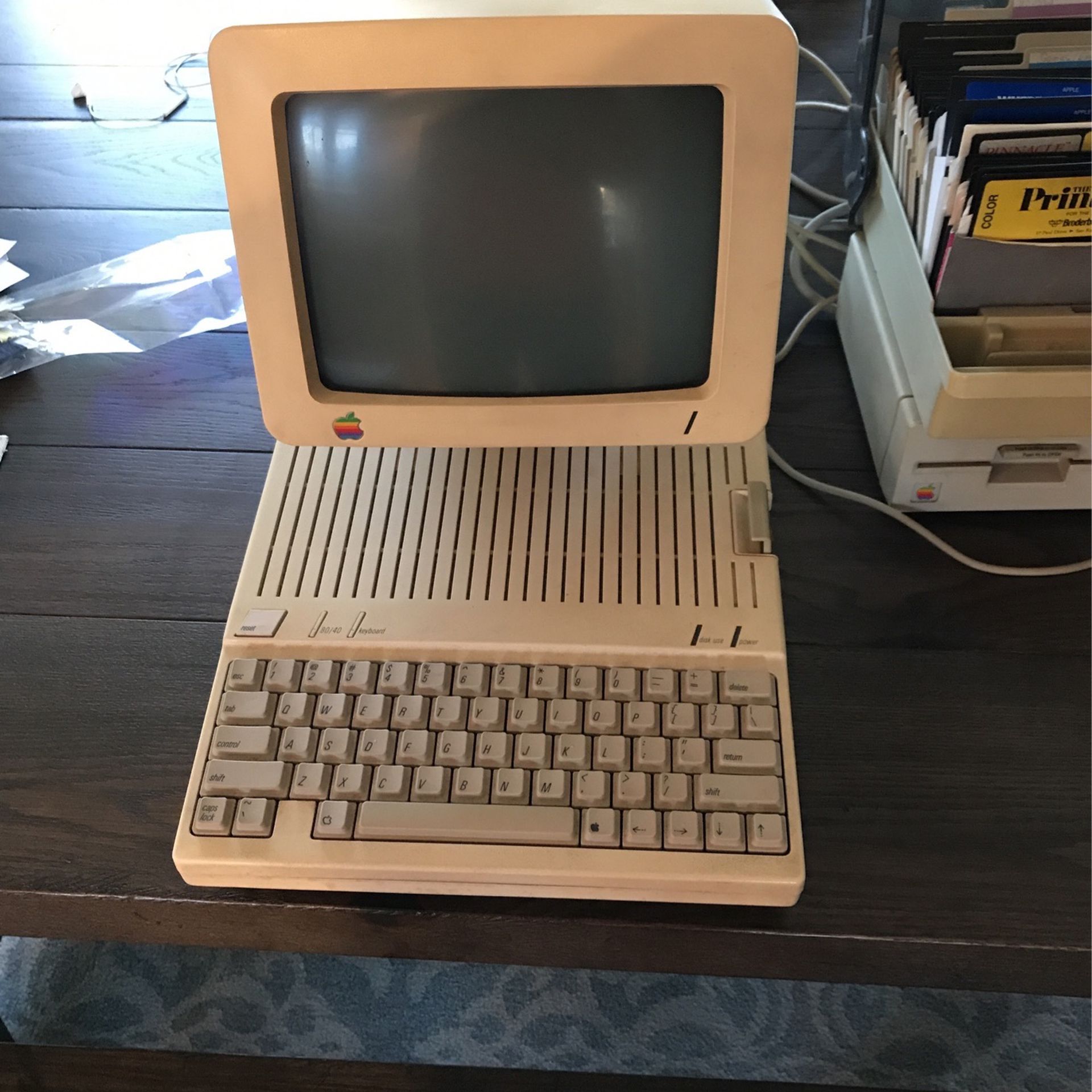 Vintage Apple Computer IIc From 1984 Works And Prints