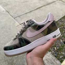 Nike Af1 Patent Camo Pink