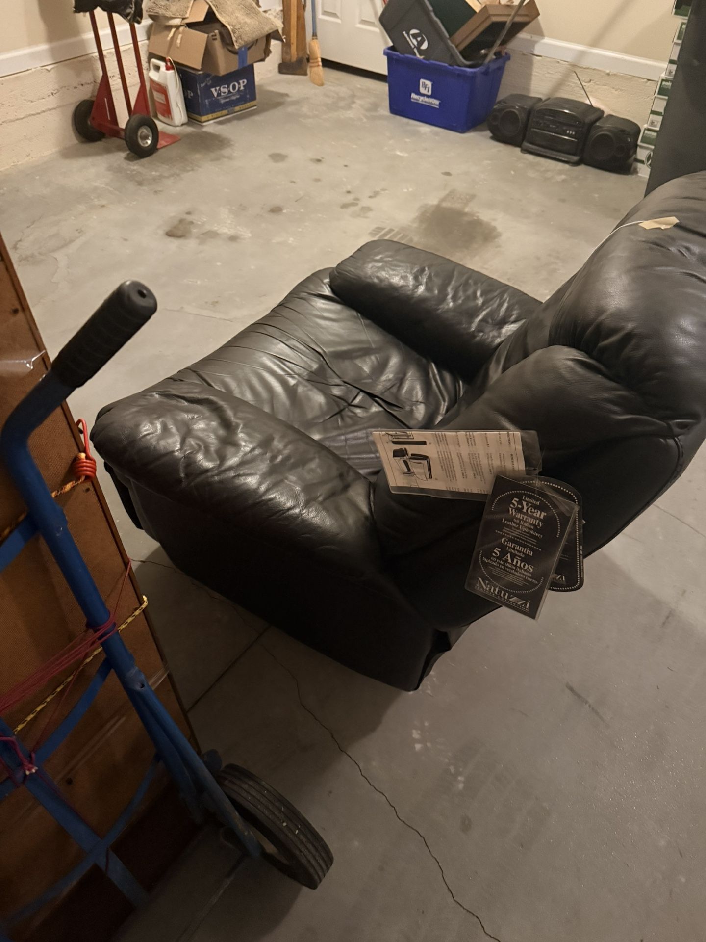 Black Leather Recliner