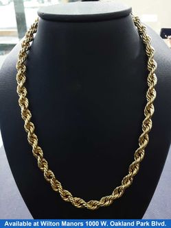 Rope Chain - Yellow Gold 10k (.417) 12.9 grams 24 inch