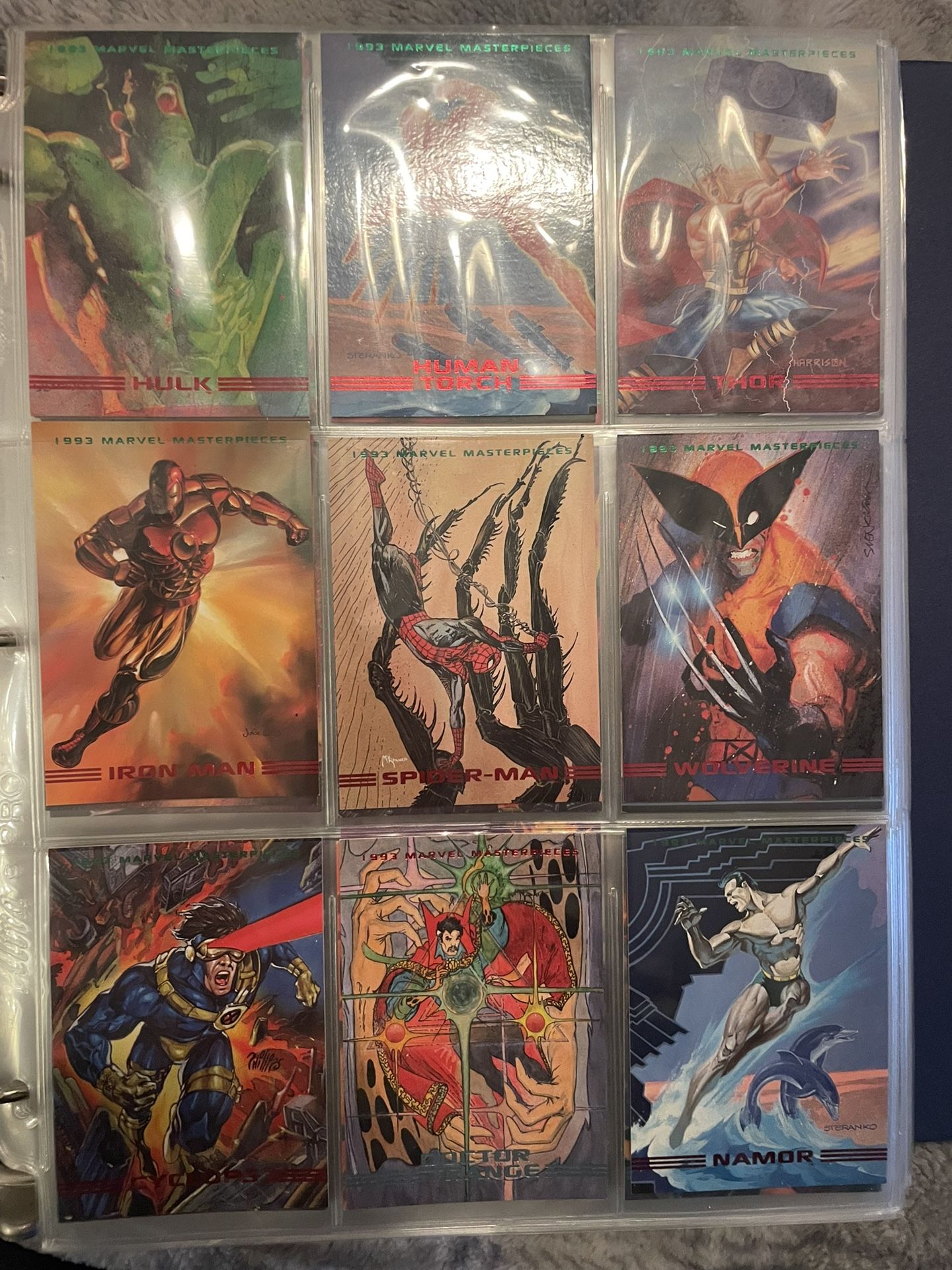 1993 Marvel Masterpieces Base Set