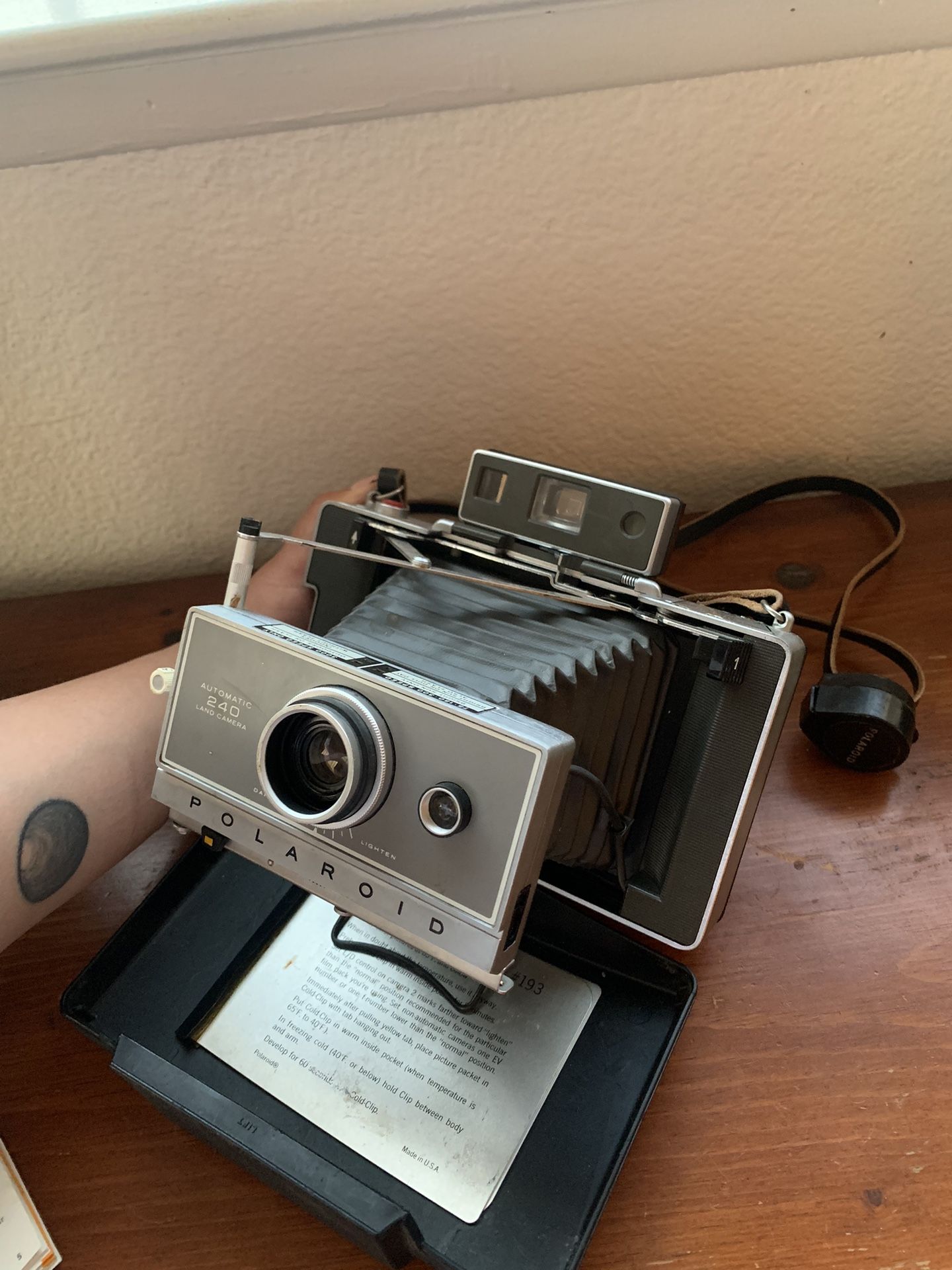 Vintage Polaroid Camera Set 