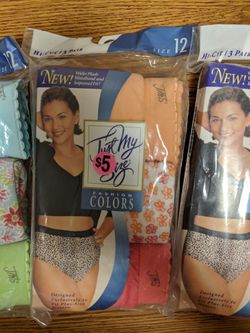 Just My Size - Plus size 12 high-cut panties underwear for Sale in  Farmington, MI - OfferUp