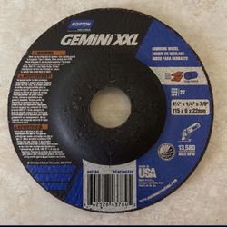 Norton Gemini XXL Grinding Wheel – 4-½” x ¼” x 7/8” (115 x 6 x 22mm)