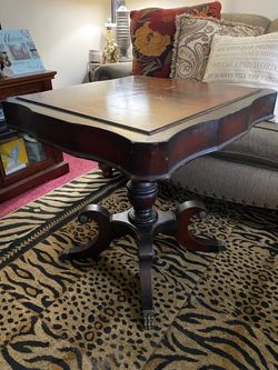 Mahogany card table early 1900s