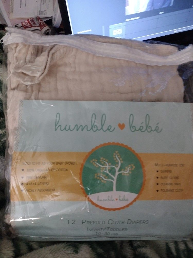 HUMBLE BEBE Soft Cloth Diapers 